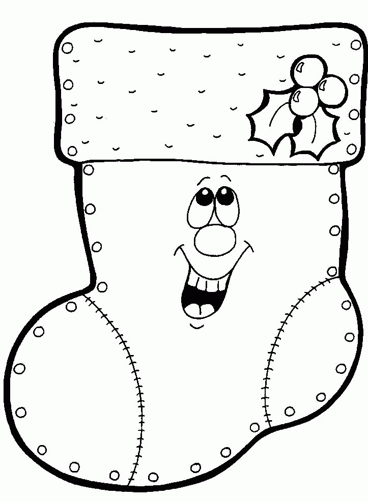 Skarpety świąteczne kolorowanki